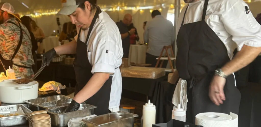 Chefs cooking at Perfect Bite