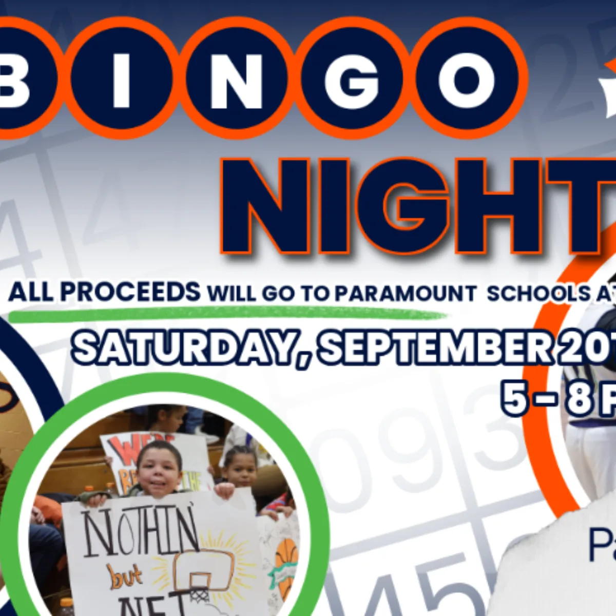Paramount Bingo Night Flyer