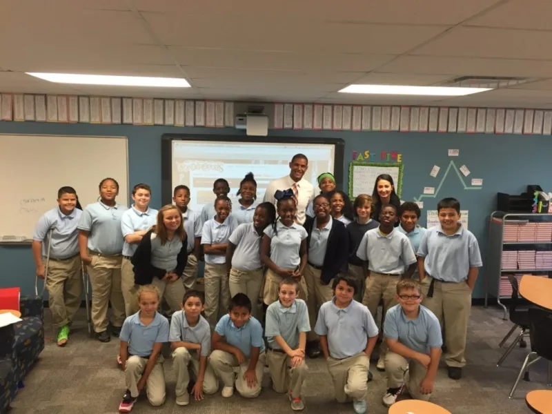 Mattinglys Class WISHTV Visit class photo 1 1024x768